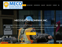 Tablet Screenshot of mecoelectrical.com